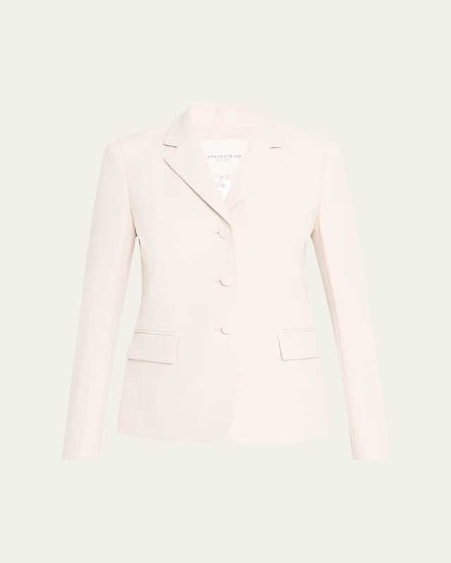 Three-Button Pickstitch Academy Blazer